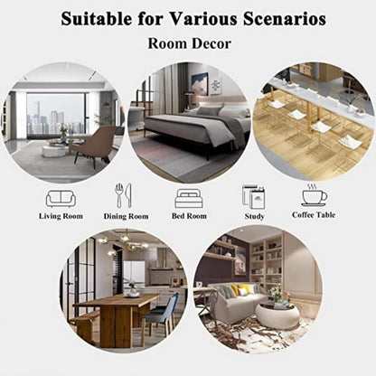 Yellow Grey Striped Pattern Modern Abstract Area Rug 3x5 Non Shedding Faux Wool Neutral Rug for Living Room Bedroom Diningroom Soft Shag Plush Throw Carpet Home Office Kitchen Indoor Rug Runner