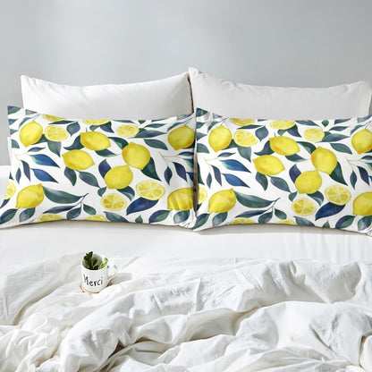 Lemon 16" Tropical Bedding Set Queen Size for Kids Boys Girls