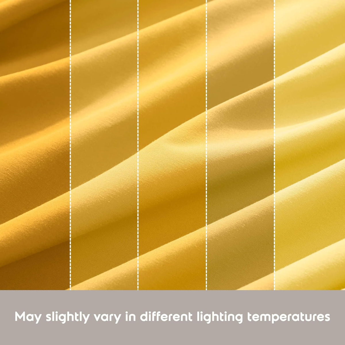 King Bed Sheet Set - Yellow - Instantly Soft Microfiber, No Break-in Wash - 4-Piece Deep Pocket Sheets & Pillowcases, Stays Put All Night