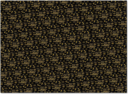 Yellow Black Christmas Snowflake Area Rug for Living Room 2x3 Modern Rug Washable Abstract Area Rug Large Non Slip Winter Xmas Geometric Floral Texture Floor Carpet Mat Indoor Rug for Bedroom Nursery