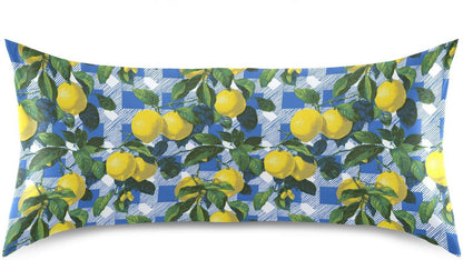 Satin Pillowcase 1 Pack Lemon Yellow Citrus Fruits (34) Similar to Silk Pillow Cases, 20" x 26" Soft Smooth Breathable Cool Pillow Cover for Hair and Skin, Standard Size